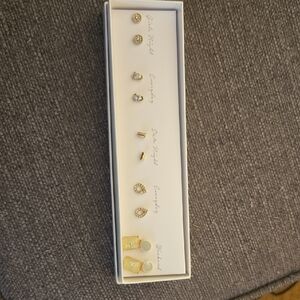 Elegant Gold and Silver Earring Set